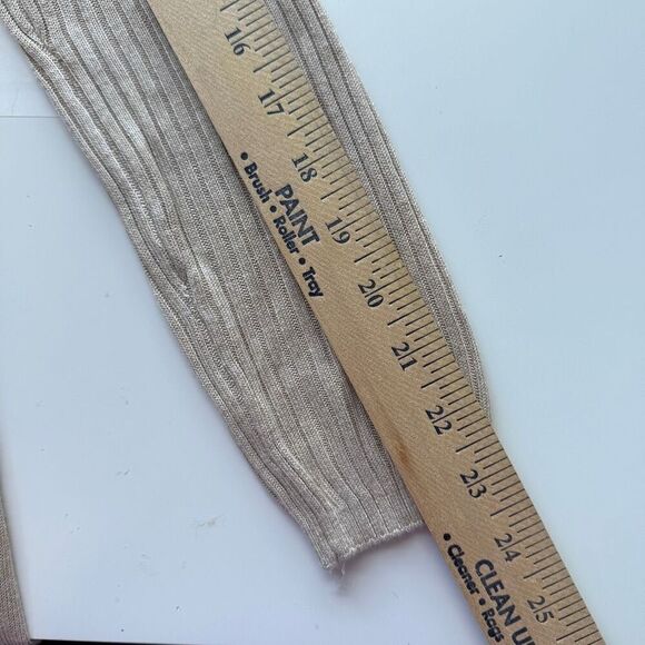 INC International Concepts Ribbed Open Front Long Cardigan Sweater Beige Medium - Picture 6 of 11